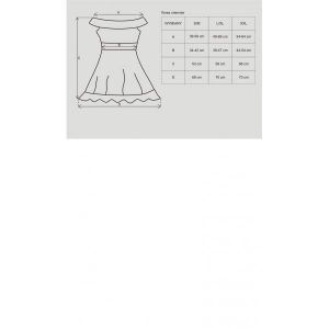 Flores babydoll czarna S/M